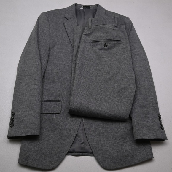 Lineage 34S 30x28 Gray Mens Jacket Pants Suit